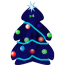 download Christmas Tree clipart image with 135 hue color