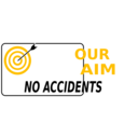 download Our Aim No Accidents Simple clipart image with 45 hue color