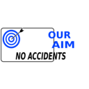 download Our Aim No Accidents Simple clipart image with 225 hue color