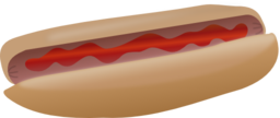 Hot Dog With Ketchup