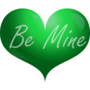 download Red Heart Be Mine Smiley clipart image with 135 hue color