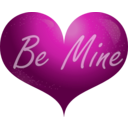 download Red Heart Be Mine Smiley clipart image with 315 hue color