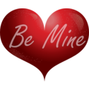 download Red Heart Be Mine Smiley clipart image with 0 hue color