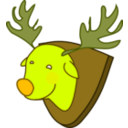 download Rudolph clipart image with 45 hue color