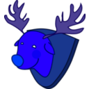 download Rudolph clipart image with 225 hue color