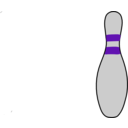 download Bowling Pin clipart image with 270 hue color