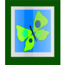 download Butterfly Frame clipart image with 90 hue color