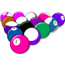 download 15 Balls clipart image with 270 hue color