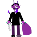 download Devil clipart image with 270 hue color