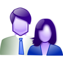 download Couple clipart image with 225 hue color