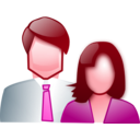 download Couple clipart image with 315 hue color
