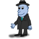 download Comic Characters Businessman clipart image with 180 hue color