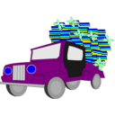 download Jeep clipart image with 180 hue color