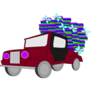 download Jeep clipart image with 225 hue color