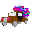 download Jeep clipart image with 270 hue color
