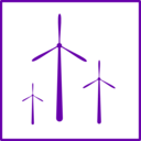 download Eco Green Windmill Icon clipart image with 180 hue color