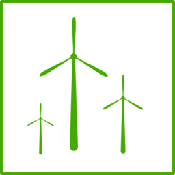 Eco Green Windmill Icon