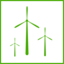 Eco Green Windmill Icon