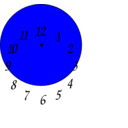 download Clock clipart image with 180 hue color
