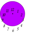 download Clock clipart image with 225 hue color