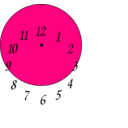 download Clock clipart image with 270 hue color
