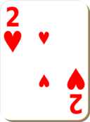 White Deck 2 Of Hearts