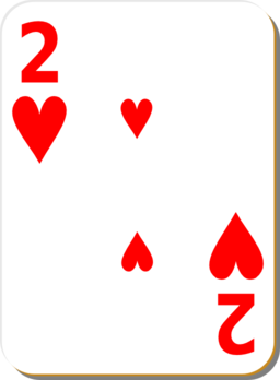 White Deck 2 Of Hearts