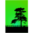 download Cedar Sunset clipart image with 90 hue color