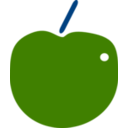 download Red Apple clipart image with 90 hue color