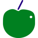 download Red Apple clipart image with 135 hue color