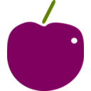 download Red Apple clipart image with 315 hue color
