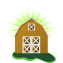 download Red Barn clipart image with 45 hue color