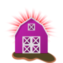 download Red Barn clipart image with 315 hue color