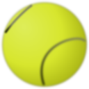 download Tennis Ball clipart image with 0 hue color