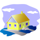 download House clipart image with 45 hue color