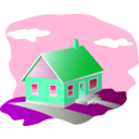 download House clipart image with 135 hue color