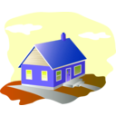 download House clipart image with 225 hue color