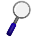 download Magnifying Glass clipart image with 225 hue color