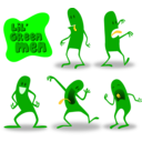 download Lil Green Men clipart image with 45 hue color