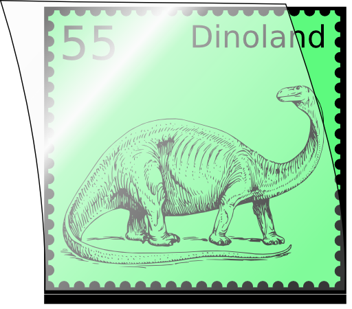 Dino Stamp In Stamp Mount