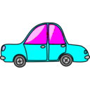 download Toy Car clipart image with 180 hue color