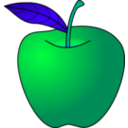 download Apple clipart image with 135 hue color