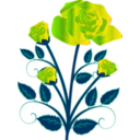 download Rose clipart image with 90 hue color