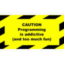 download Programming Addictive Sign clipart image with 0 hue color
