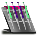 download Pipette Stand clipart image with 90 hue color