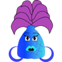 download Pineapple Face clipart image with 180 hue color