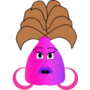 download Pineapple Face clipart image with 270 hue color