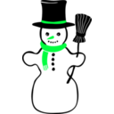 download Snowman clipart image with 135 hue color