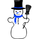 download Snowman clipart image with 225 hue color