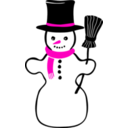 download Snowman clipart image with 315 hue color